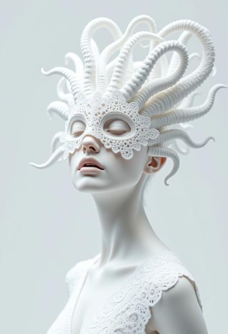 White lace portraits V1