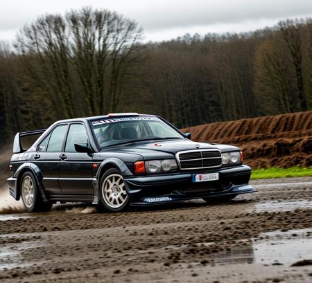 ((masterpiece, best quality)),extremely_detailed, raw photo, 
, illustration,shinny,shinny car, sunny, sun, gloomy sad day, black overcast skies, horror, creepy
blurred background
black car racing along a muddy wet rally stage, 190evo
 <lora:epi_noiseoffset2:1.2>
 <lora:add_detail:0.7> <lora:190Evo:0.8>