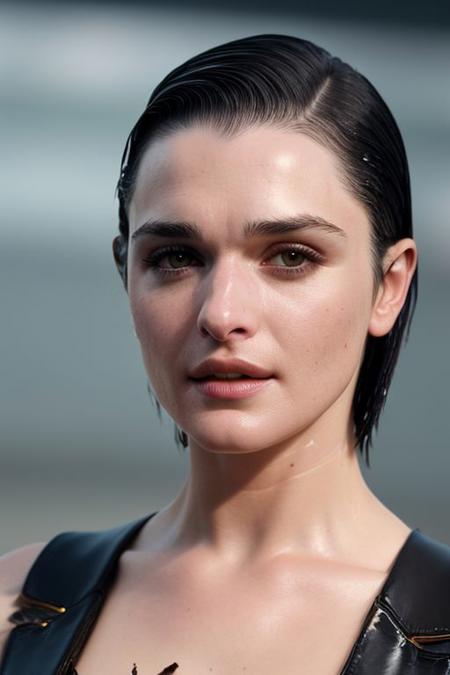 (closeup:1.0) photo of (CR-RachelW3isz-JernauGurgeh:0.9) as a (young:1.0) woman, (oiled shiny skin:1.1), (slick undercut:1.2) hairstyle,
(8k uhd:1.0), (best quality:1.0), (masterpiece:1.0), (sharp focus:1.0), grey background,