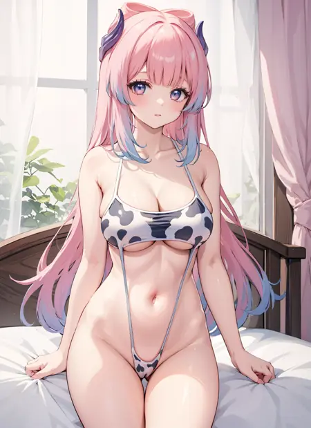 Just Another Cow Print Slingshot Swimsuit 另一款牛纹弹弓泳衣