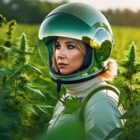 jun0t3mpl3  <lora:jun0t3mpl3:1>, a candid photo of a woman with an astronaut helmet, in a lush field of weed, in the style of stefan kostic, realistic, sharp focus, 8k high definition, insanely detailed, intricate, elegant, art by stanley lau and artgerm