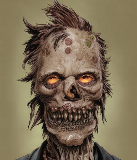 (CHV3CZombie:1.5), (a medium range portrait of elon musk dressed as a (rotting zombie:1.2)), Professional, masterpiece, commissioned, Artwork by Shigeru Miyamoto, attractive face, facial expression, professional hands, professional anatomy, 2 arms and 2 legs