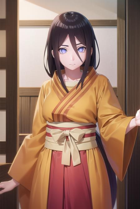 hanabihyuuga, <lora:hanabi hyuuga-lora-nochekaiser:1>,
hanabi hyuuga, long hair, black hair, hair between eyes, white eyes, no pupils,
BREAK skirt, long sleeves, japanese clothes, kimono, sandals, hakama, orange kimono, red hakama,
BREAK outdoors, shrine,
BREAK looking at viewer, (cowboy shot:1.5),
BREAK <lyco:GoodHands-beta2:1>, (masterpiece:1.2), best quality, high resolution, unity 8k wallpaper, (illustration:0.8), (beautiful detailed eyes:1.6), extremely detailed face, perfect lighting, extremely detailed CG, (perfect hands, perfect anatomy),