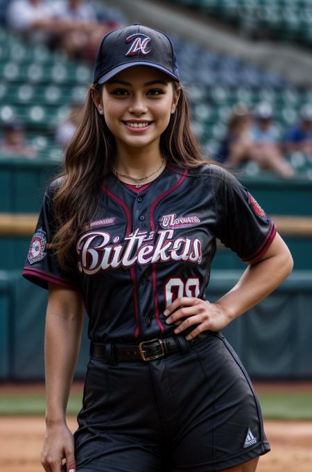 masterpiece, smile, detailed, 1woman
<lora:Baseball Uniform By Stable Yogi:0.8>wearing a baseball uniform in black color
<lora:DETAIL_SLIDER_BY_STABLE_YOGI:0.8>
<lora:NOISEOFFSET_BY_STABLE_YOGI:0.2>