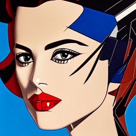 a woman's portrait, style-nagel