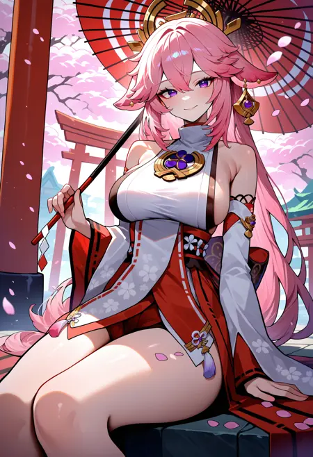 Yae Miko | 8+ Outfits | Character LoRA IllustriousXL / NoobAI eps 1.1