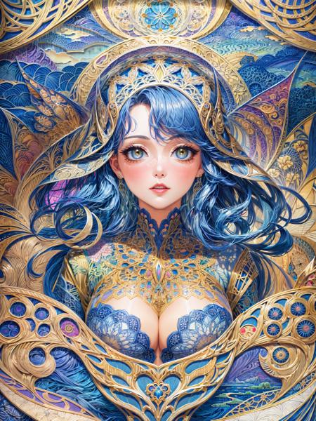 absurdres, best quality, ultra detailed,detailed background,(art nouveau:1.5), (zentangle:1.3),
(Doreen style, ornate patterns, rich colors, intricate details, fantasy-inspired, surreal atmosphere, otherworldly visuals:1.5)
BREAK
1girl,adult,best hands
<lora:flat2:-1><lora:noline:0.7> <lora:boldline2:-0.7> <lyco:GoodHands-beta2:1>