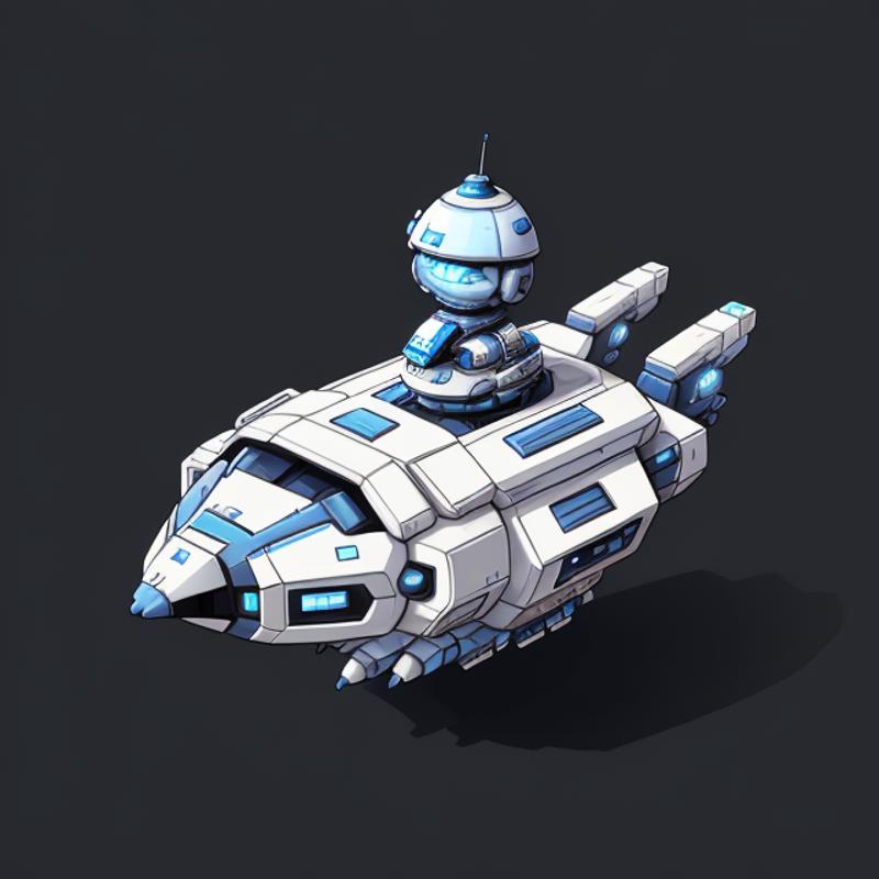 Cute Isometric Spaceships (SD 1.5) image by thriggle