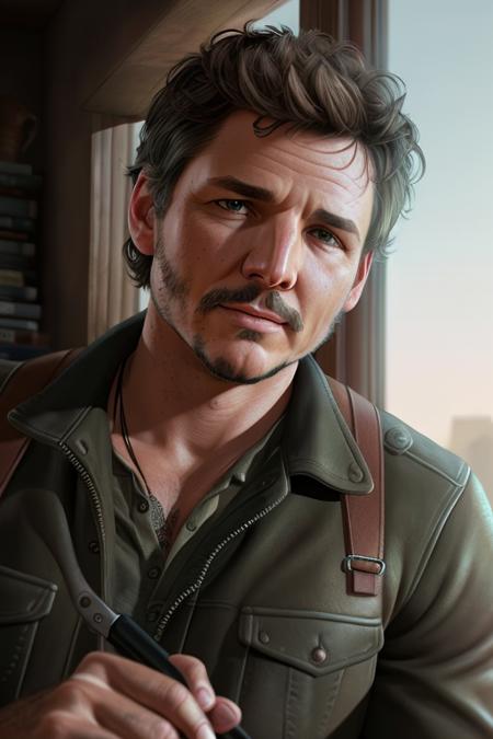 Pedro pascal as Joel in The Last Of Us, Stable Diffusion