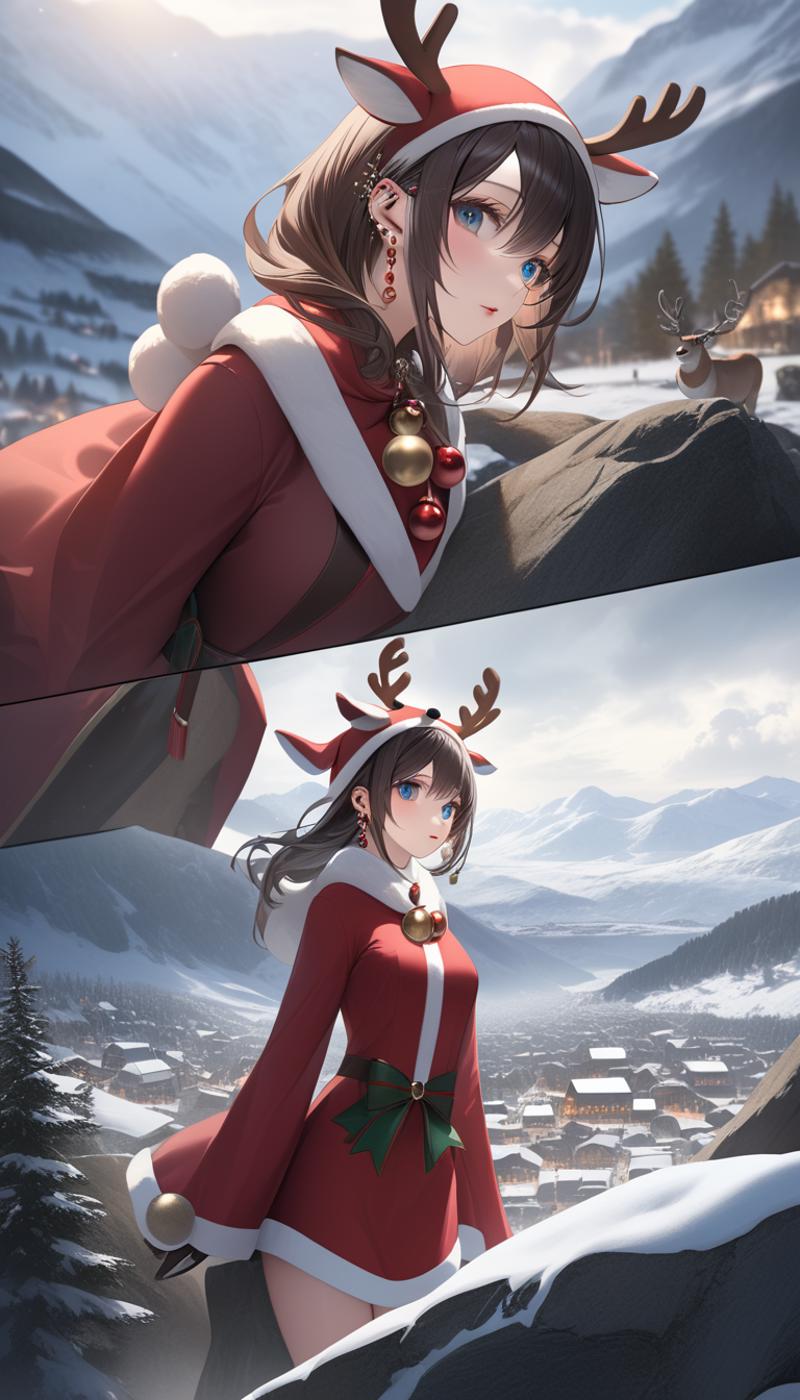 Reindeer Costume LoRA (Raging Reindeer) [SD1.5 & SDXL1.0] image by Hevok