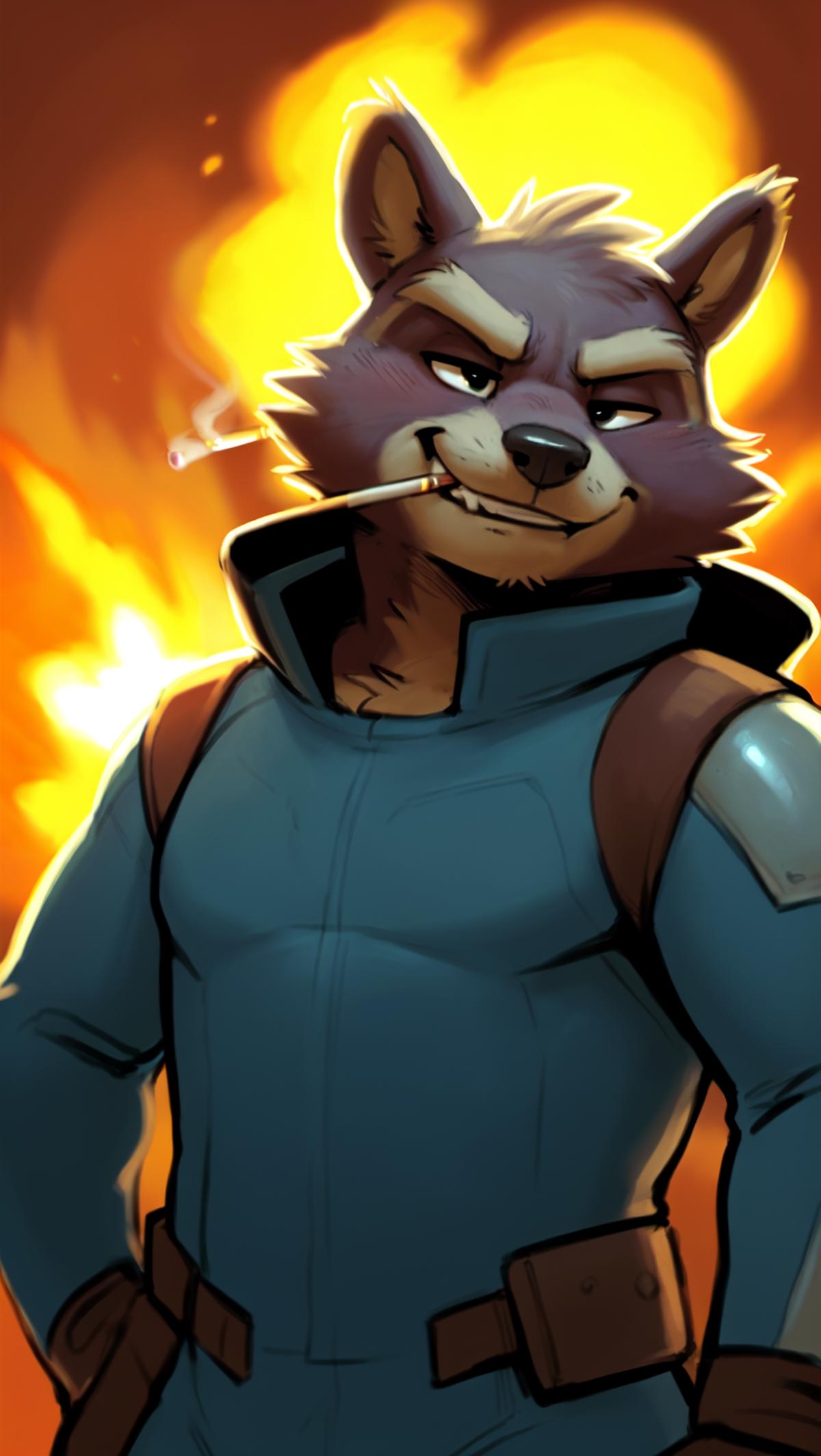 Rocket raccoon (MCU) image by aizenAI