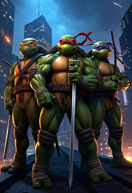 TMNTGroup TMNTRaphael TMNTMichelangelo TMNTLeonardo TMNTDonatello wearing purple bandana mask with eye-holes wearing orange bandana mask with eye-holes wearing red bandana mask with eye-holes wearing blue bandana mask with eye-holes a teenage mutant ninja turtle a group of teenage mutant ninja turtles TMNTLastRonin