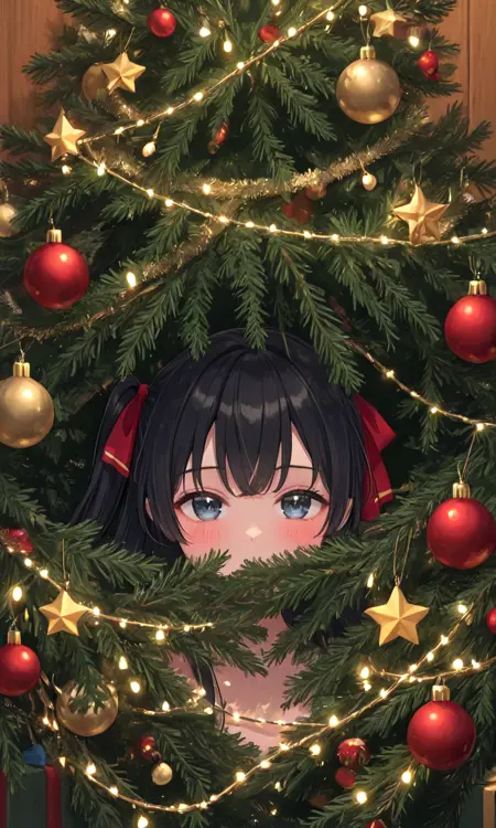 Hide and Seek in Christmas Tree