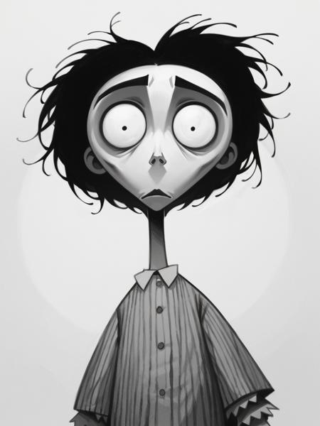 tim burton,, horror (theme), wide-eyed,