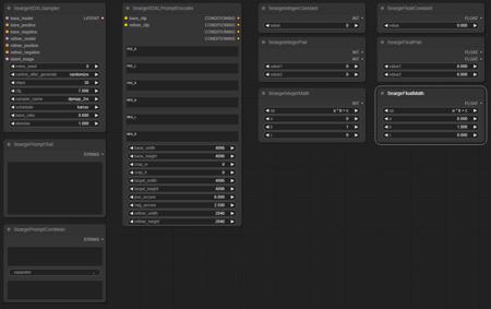 Searge-SDXL: EVOLVED v4.3.2 - Optimized Workflow for ComfyUI - 2023-11-13 - txt2img, img2img, inpaint, revision, controlnet, loras, FreeU v1 & v2, ... ext v1.0.1