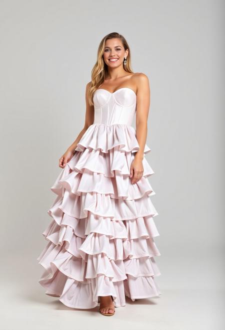 [FLUX] Strapless Ruffled Maxi Dress v1.0