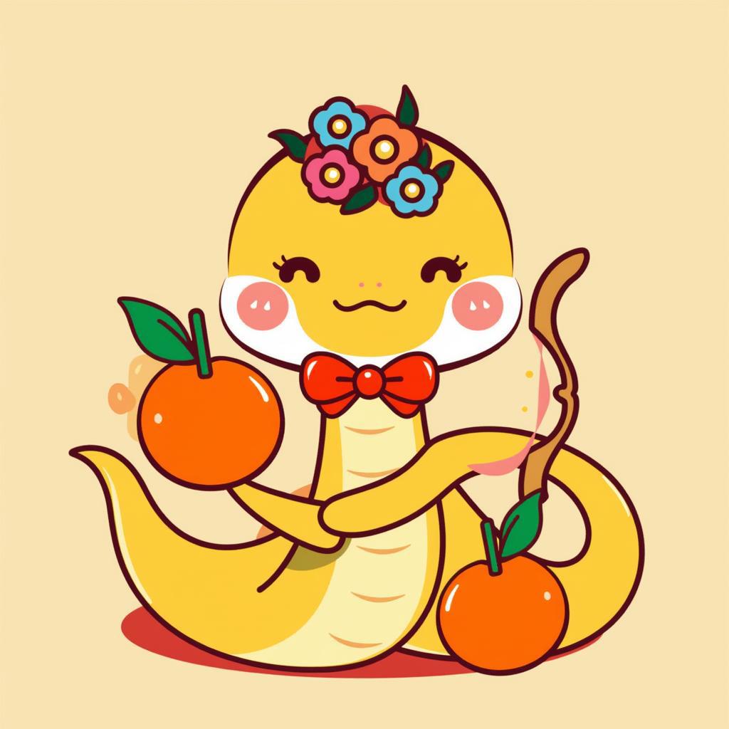 Completed: Craft Your Adorable Snake Masterpiece!