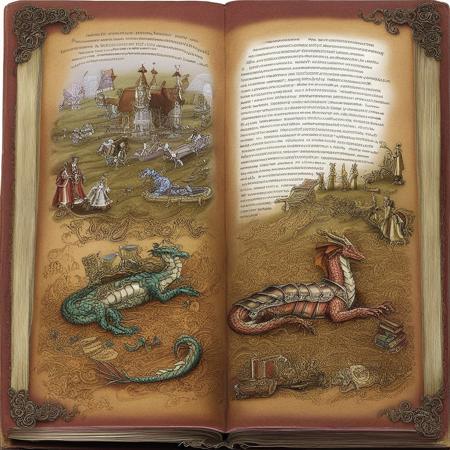 Book spread illustration V1