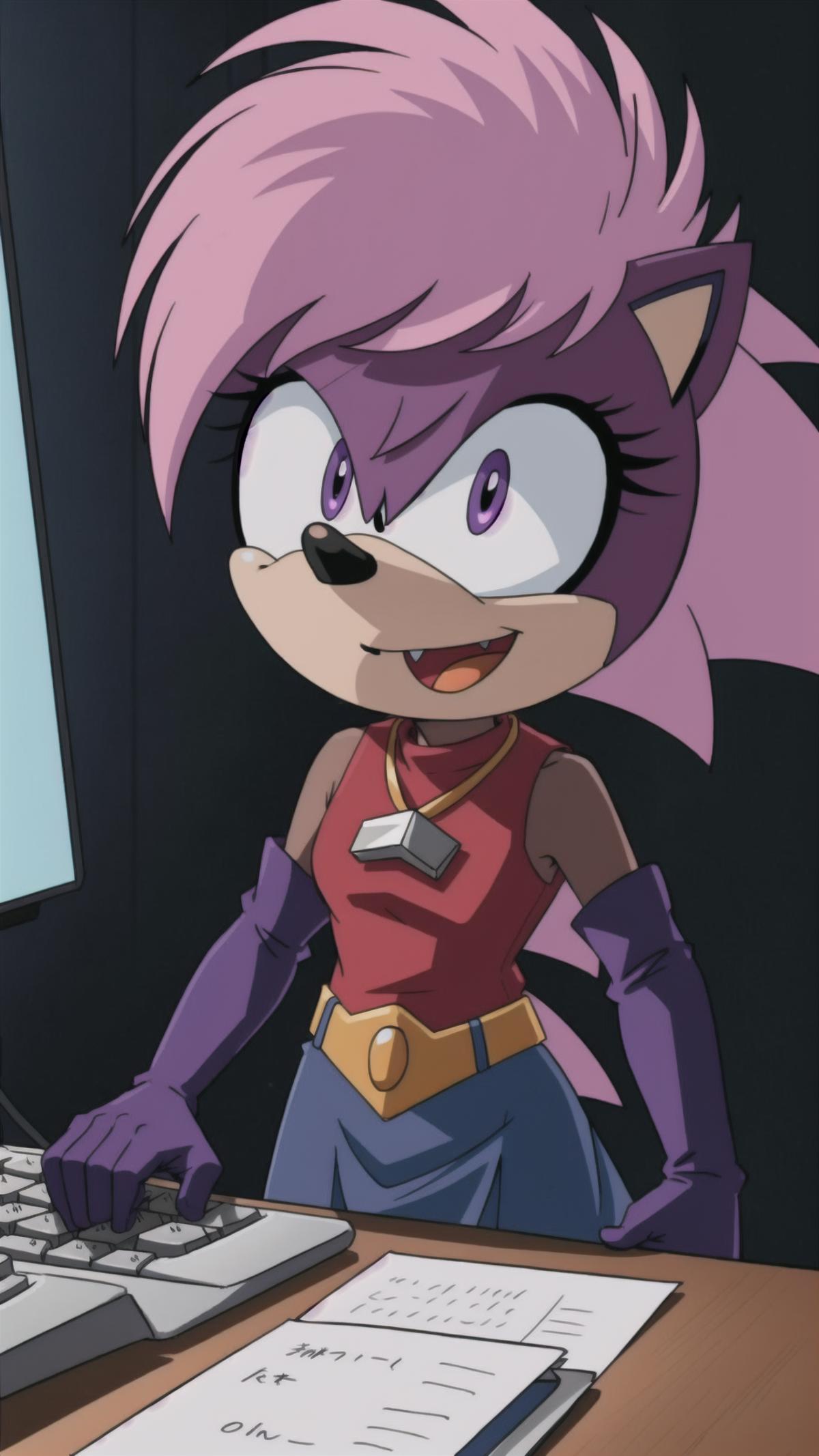 Sonia The Hedgehog (Sonic Underground) - Commision image by HC94