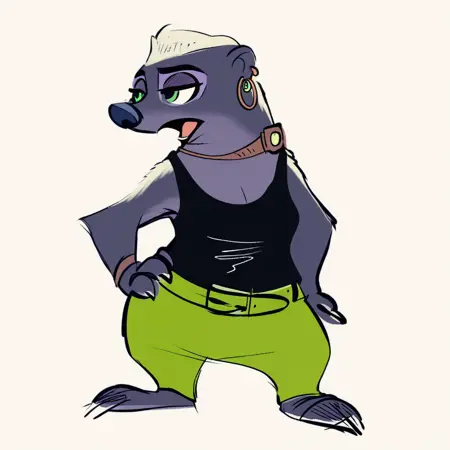 Doctor Madge/Honey Badger (Zootopia)