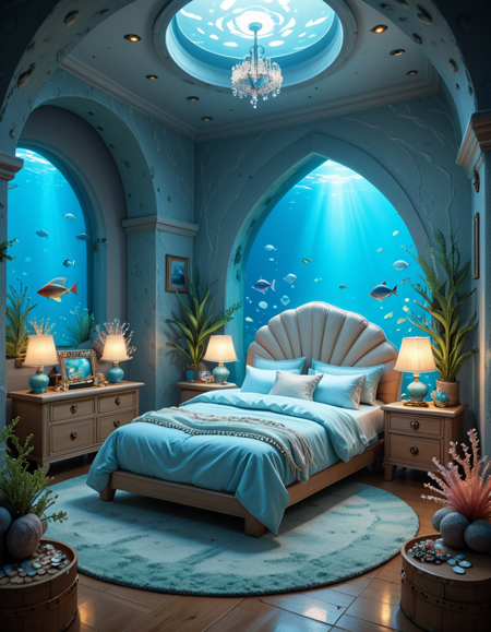 bedroom of the Mermaid v2 pony blue version v1.0
