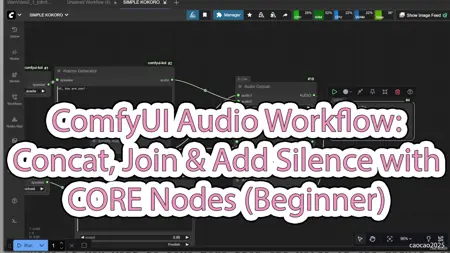 ComfyUI Audio Trick: How to Add SILENCE/Delay & CONCAT Audio (No Custom Nodes!) | Beginner Guide