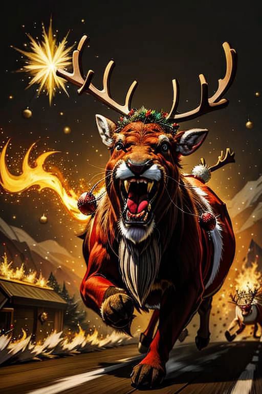 Raging Reindeer Style - Red Team Art image by the_dyslexic_one582