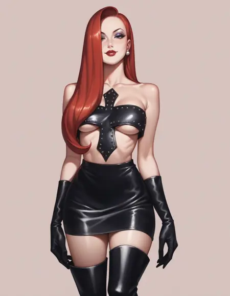 Cross Shaped Top and Miniskirt (Dolls Kill) PONYXL and SD 1.5