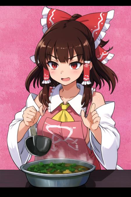 1girl,solo,
in the kitchen,
 
(middle-aged:0.3),
 <lora:RRM_V10:0.8>,RRM,light-brown hair,deep-red eyes,pink apron,blunt  bangs,