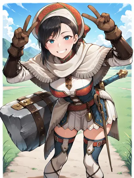 Monster Hunter (XX) - Bherna Armor (ベルダー装備) ponyXL