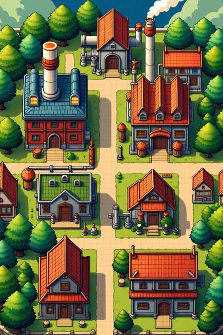 蔚蓝Blue2D游戏地图Game map FLUX2.0