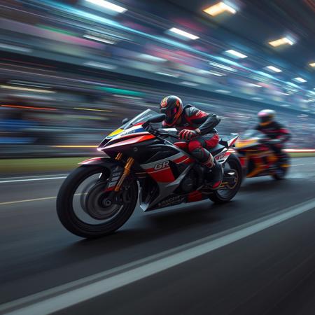 shot from side,it is Biochemical,racing stripes,motion blur,going really fast masterpiece,deep focus,studio lighting,League of Legends Splash Art,hyperdetailed,arcadian,spotlight