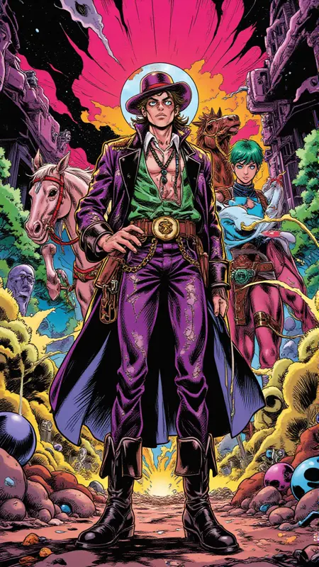 jojos-bizarre-adventure-style Steel Ball run flux