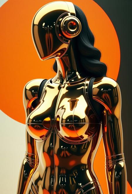 Avant-garde , 1970s futurism, chrome and gold