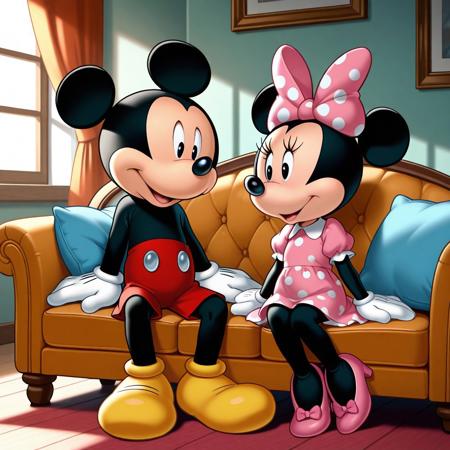 Mickey and Minnie together. V2
