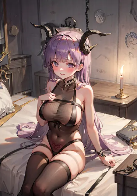 Gneisenau (Azur Lane) Succubus格奈森瑙-万圣节魅魔皮肤