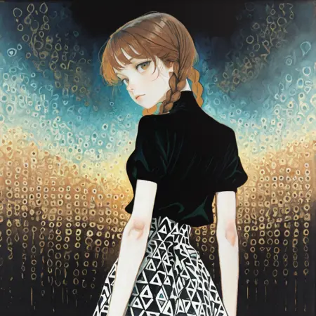 Gustav Klimt style