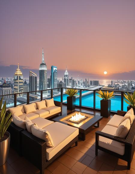 luxurious private rooftop illustrious v1.0