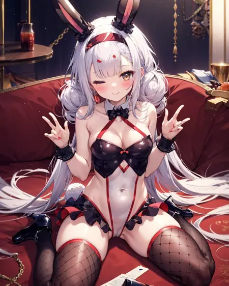 Shimakaze (Azur Lane) "World's Speediest Bunny Waitress" Bunnysuit 岛风 最速兔兔的邀请函