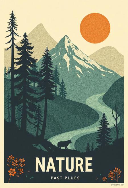 nature themed poster design