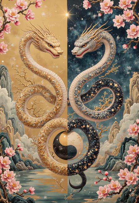 Oriental Elegance: Serpents, Myths, and Sinosphere Art V1
