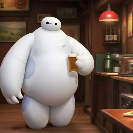 Baymax - Big Hero 6 - no armor - SDXL