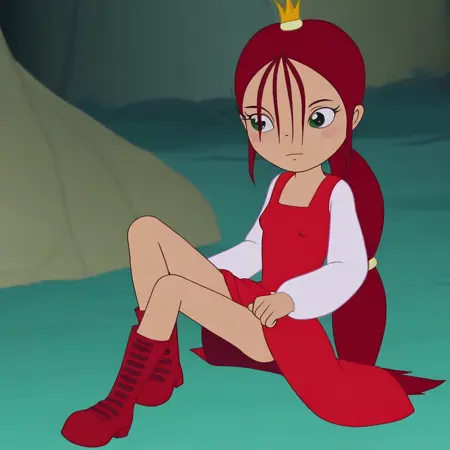 Princess Elena the Beautyfull, female character from How to Catch a Firebird Feather russian cartoon (2013),