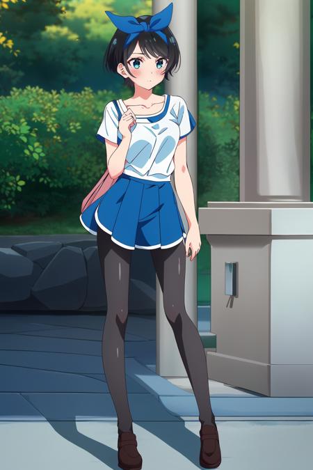 <lora:æ´ç§ç å¤1V-000010:0.8>,æ´ç§ç å¤,1girl,black hair,hairband,short hair,solo,hairband,blue eyes,blush,full body,nsfw,blue bow hairband,black pantyhose,blue skirt,shirt,white shirt,short sleeves,collarbone,blue shirt,blue shorts,standing,legs,expressionless,paw pose,dusk,zoo,, Exquisite visuals, high-definition,masterpiece,best quality,