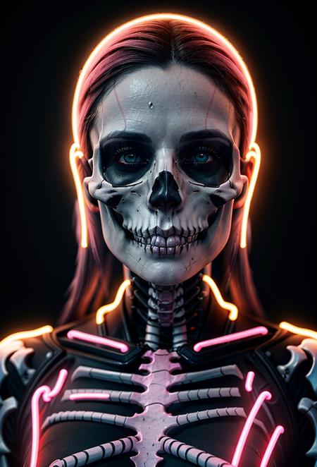 pink neon light, photo realistic, ultra details, natural light ultra detailed portrait of a female necromancer, skeleton face volumetric fog, Hyperrealism, breathtaking, ultra realistic, ultra detailed, cyber background, cinematic lighting, highly detailed, breathtaking, photography, stunning environment, wide-angle", "text_l": "photo realistic, ultra details, natural light ultra detailed portrait of a female necromancer, skeleton face volumetric fog, Hyperrealism, breathtaking, ultra realistic, ultra detailed, cyber background, cinematic lighting, highly detailed, breathtaking, photography, stunning environment, wide-angle