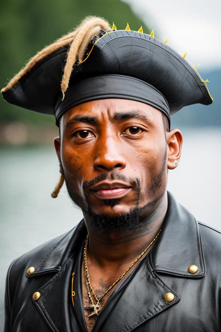 professional photo of (01d1rty:1.0) as a pirate, hasselblad h6d-400c 1.4