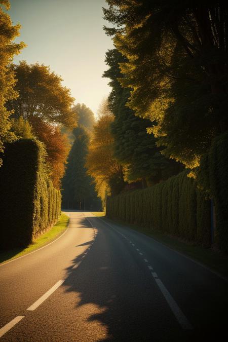 scenery, conceptart, nature, country road, masterpiece, best quality, intricate detail, absurdres, chromatic aberration, depth of field, professional photography, soft lighting, tone mapped, highly detailed, sharp focus, dramatic lighting, intricate details, cinematic, 8K, incredible shadows, realistic, (highly detailed background:1.0)