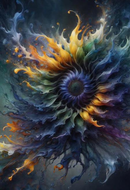 [Red, orange, yellow, green, blue, indigo, violet] sunflower_painting swirling ink, [realistic_floral_elements:0.65],(composition{[fractal_landscape_with_floral_elements] [organic_flow_of_spirals_and_swirls:1.25]}),(lighting{[soft_ambient_lighting_enhancing_fractal_details]}),(style{[intricate_details] [vibrant_color_palette]}),(mood{[harmony_of_nature_and_geometry] [serene_and_dynamic_atmosphere]}),(quality{[high-resolution_detailed_fractal_patterns] [realistic_floral_elements] [smooth_transition_of_cloud_waves]}) hyperdetailed Northern Lights background