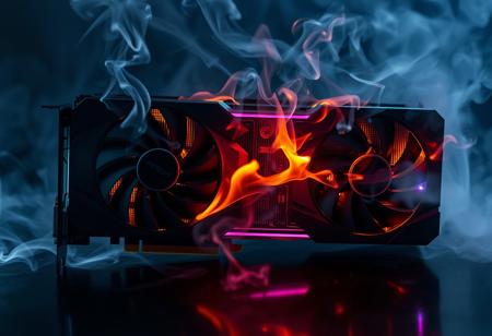 highly detailed, 8k, UHD, RGB nvidia rtx 4090 graphics card, GPU, smoking, on fire
burning paper that says "buzz to cool me down"