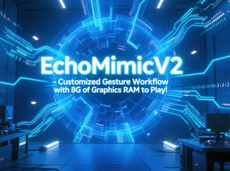 EchoMimicV2 - Customized Gesture Workflow with 8G of Graphics RAM to Play!